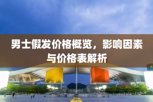 男士假发价格概览，影响因素与价格表解析