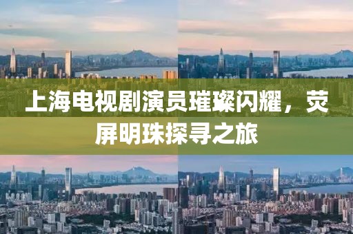 上海电视剧演员璀璨闪耀，荧屏明珠探寻之旅