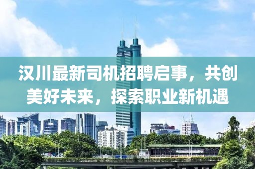 汉川最新司机招聘启事，共创美好未来，探索职业新机遇