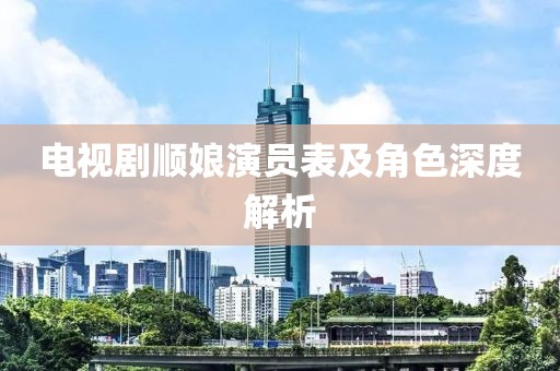 电视剧顺娘演员表及角色深度解析