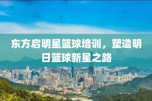 东方启明星篮球培训，塑造明日篮球新星之路
