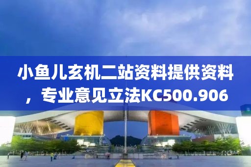 小鱼儿玄机二站资料提供资料，专业意见立法KC500.906