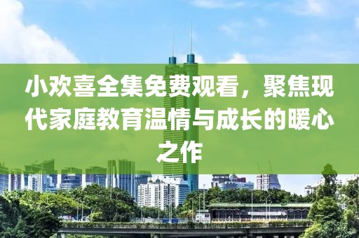 小欢喜全集免费观看，聚焦现代家庭教育温情与成长的暖心之作