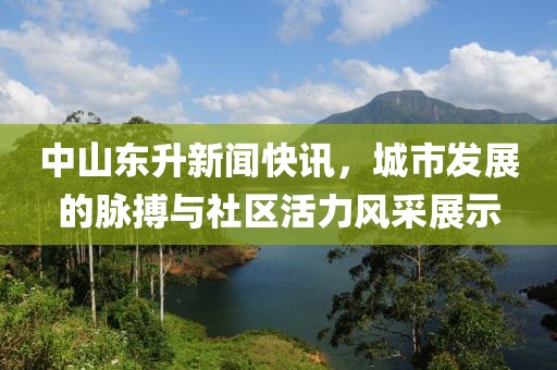 中山东升新闻快讯，城市发展的脉搏与社区活力风采展示