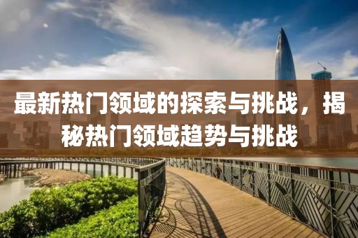最新热门领域的探索与挑战，揭秘热门领域趋势与挑战