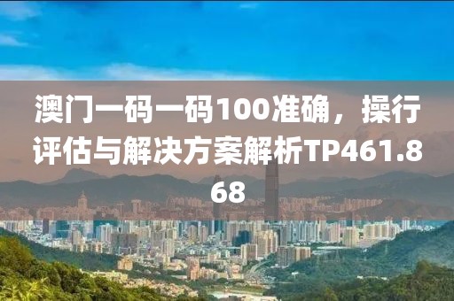 澳门一码一码100准确，操行评估与解决方案解析TP461.868
