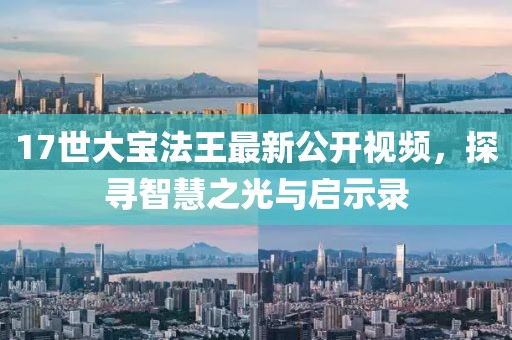 17世大宝法王最新公开视频，探寻智慧之光与启示录