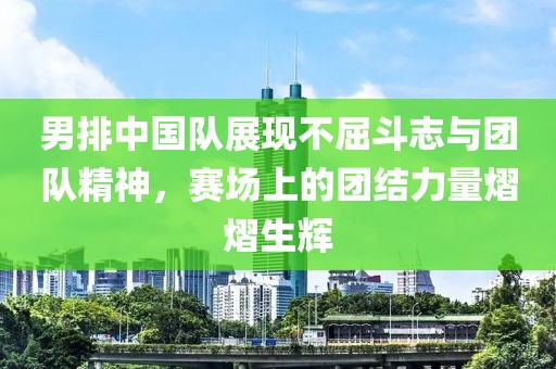男排中国队展现不屈斗志与团队精神，赛场上的团结力量熠熠生辉