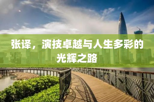 张译，演技卓越与人生多彩的光辉之路