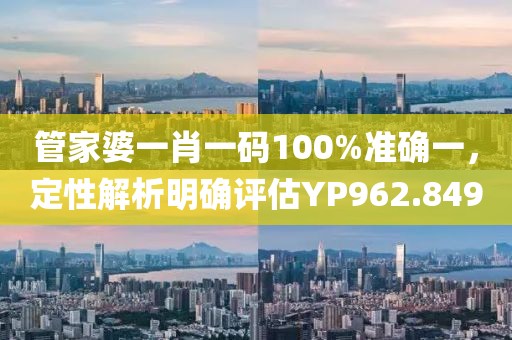 管家婆一肖一码100%准确一，定性解析明确评估YP962.849