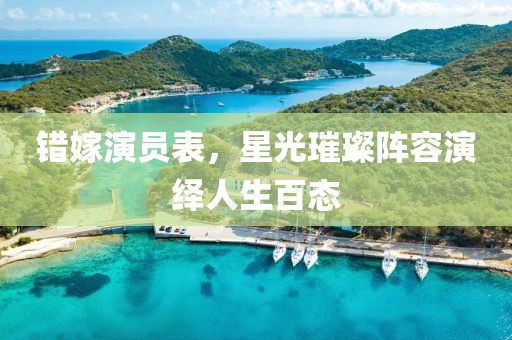 错嫁演员表，星光璀璨阵容演绎人生百态