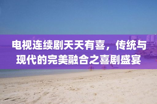 电视连续剧天天有喜，传统与现代的完美融合之喜剧盛宴