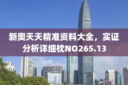 新奥天天精准资料大全，实证分析详细枕NO265.13