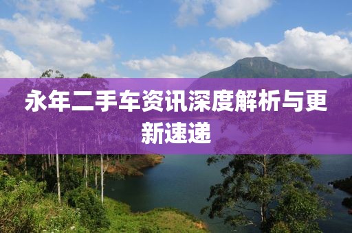 永年二手车资讯深度解析与更新速递