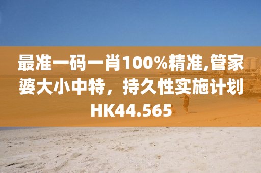 最准一码一肖100%精准,管家婆大小中特，持久性实施计划HK44.565