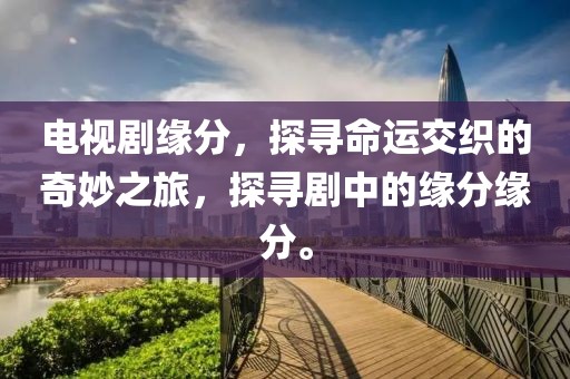 电视剧缘分，探寻命运交织的奇妙之旅，探寻剧中的缘分缘分。