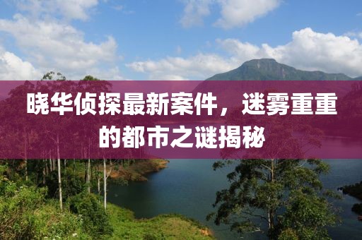 晓华侦探最新案件，迷雾重重的都市之谜揭秘