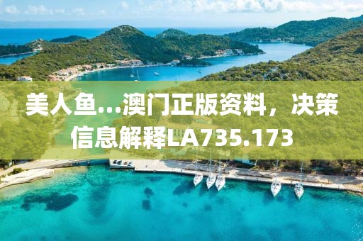 美人鱼…澳门正版资料，决策信息解释LA735.173