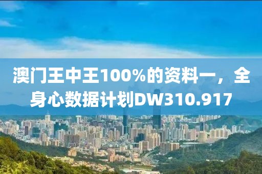 澳门王中王100%的资料一，全身心数据计划DW310.917