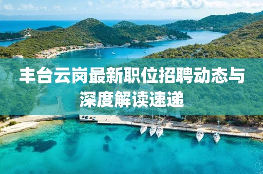 丰台云岗最新职位招聘动态与深度解读速递
