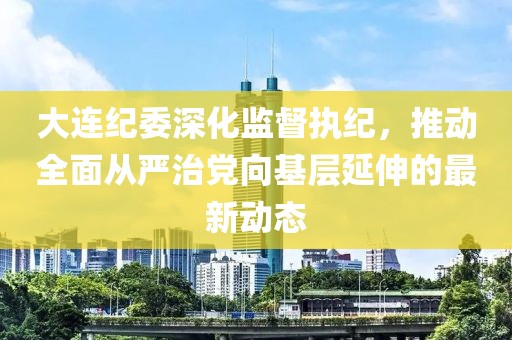 大连纪委深化监督执纪，推动全面从严治党向基层延伸的最新动态
