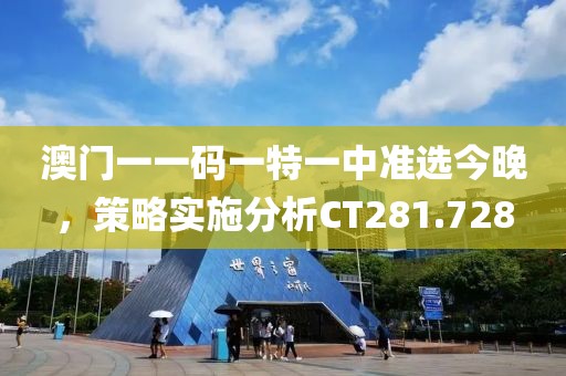澳门一一码一特一中准选今晚，策略实施分析CT281.728