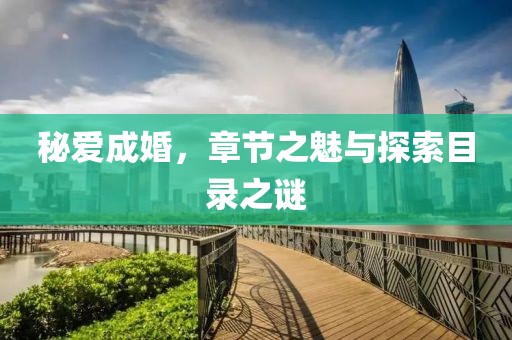 秘爱成婚，章节之魅与探索目录之谜