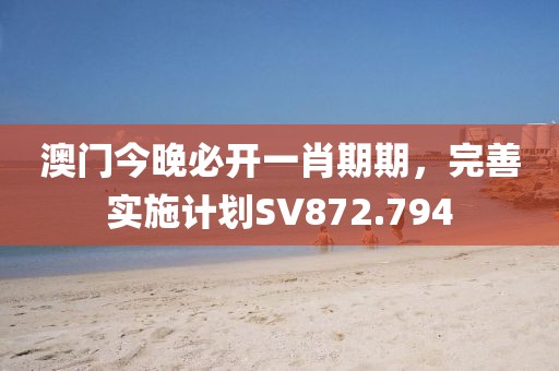 澳门今晚必开一肖期期，完善实施计划SV872.794