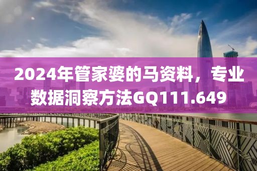 2024年管家婆的马资料，专业数据洞察方法GQ111.649