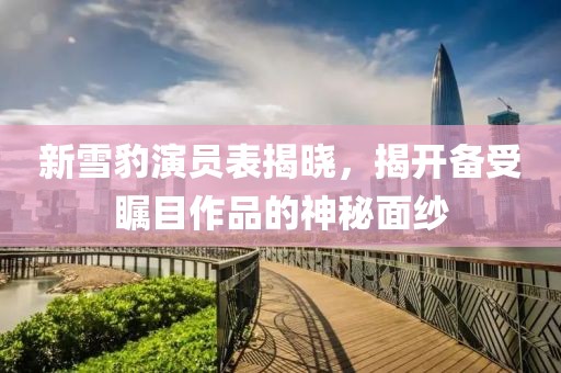新雪豹演员表揭晓，揭开备受瞩目作品的神秘面纱