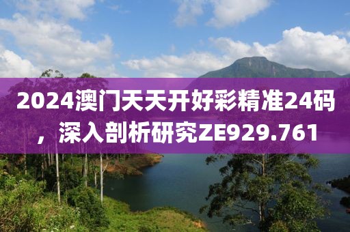 2024澳门天天开好彩精准24码，深入剖析研究ZE929.761
