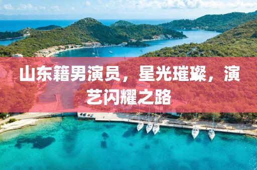 山东籍男演员，星光璀璨，演艺闪耀之路