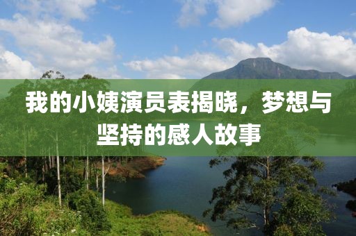 我的小姨演员表揭晓，梦想与坚持的感人故事