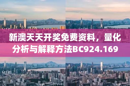 新澳天天开奖免费资料，量化分析与解释方法BC924.169
