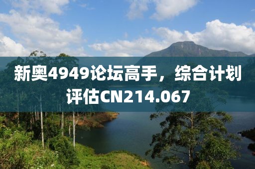 新奥4949论坛高手，综合计划评估CN214.067