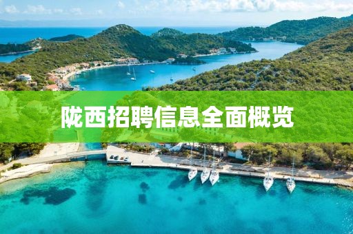 陇西招聘信息全面概览
