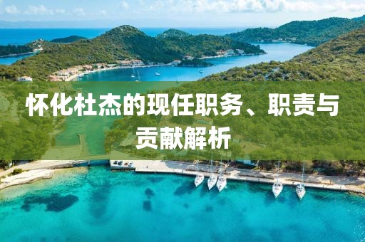 怀化杜杰的现任职务、职责与贡献解析
