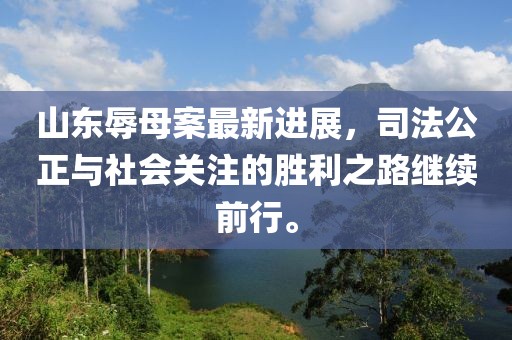 山东辱母案最新进展，司法公正与社会关注的胜利之路继续前行。