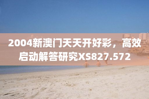 2004新澳门天天开好彩，高效启动解答研究XS827.572