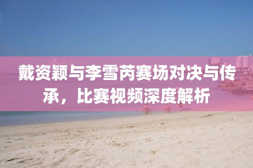 戴资颖与李雪芮赛场对决与传承，比赛视频深度解析