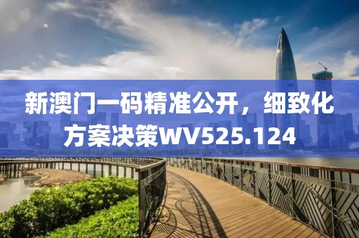 新澳门一码精准公开，细致化方案决策WV525.124