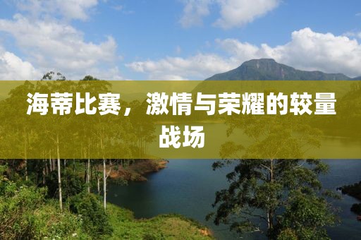 海蒂比赛，激情与荣耀的较量战场