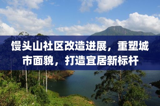 馒头山社区改造进展，重塑城市面貌，打造宜居新标杆