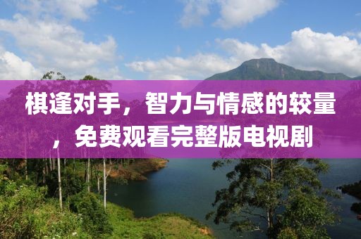 棋逢对手，智力与情感的较量，免费观看完整版电视剧