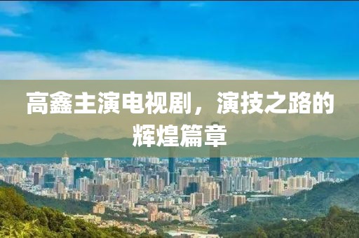 高鑫主演电视剧，演技之路的辉煌篇章