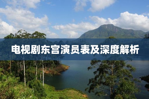 电视剧东宫演员表及深度解析