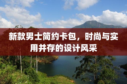 新款男士简约卡包，时尚与实用并存的设计风采