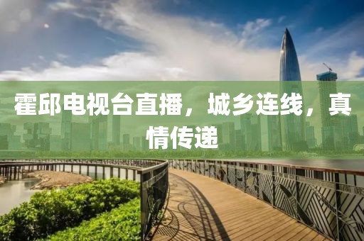 霍邱电视台直播，城乡连线，真情传递