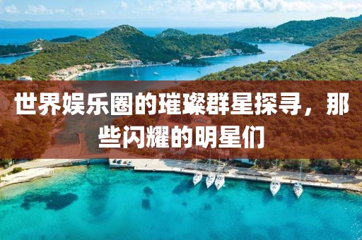 世界娱乐圈的璀璨群星探寻，那些闪耀的明星们