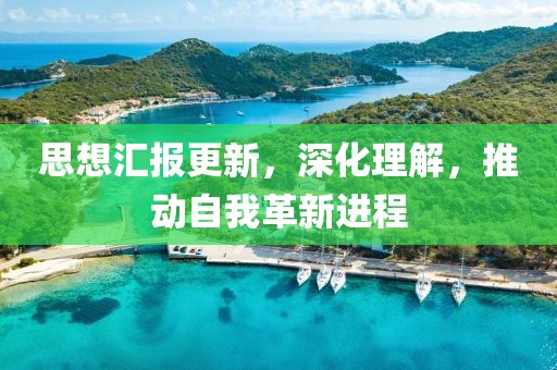 思想汇报更新，深化理解，推动自我革新进程
